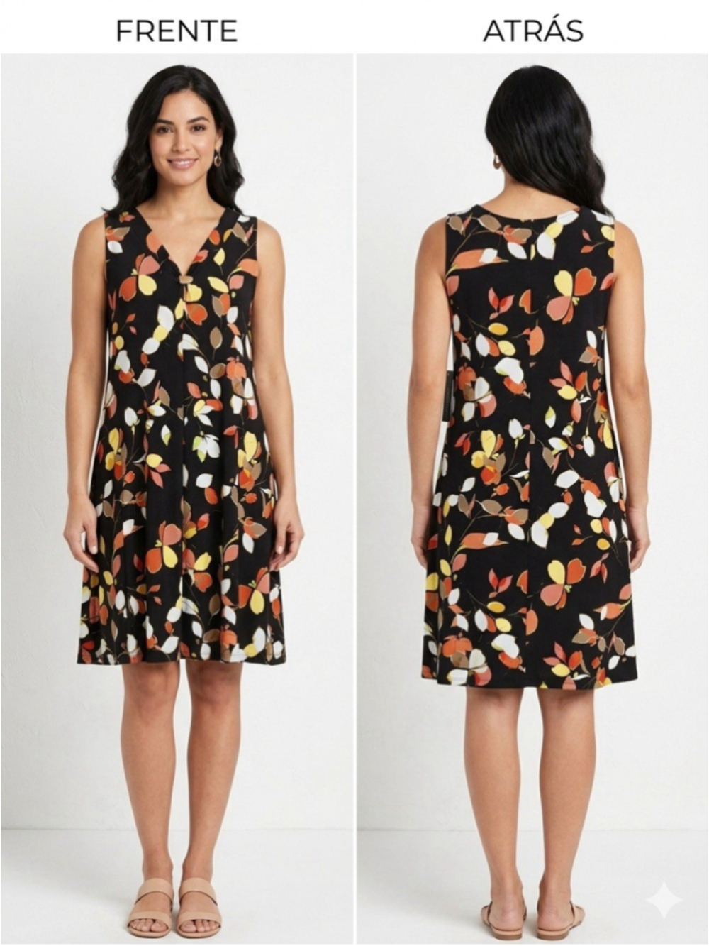Tribal Fresh Floral Fabric Dress Size S-L